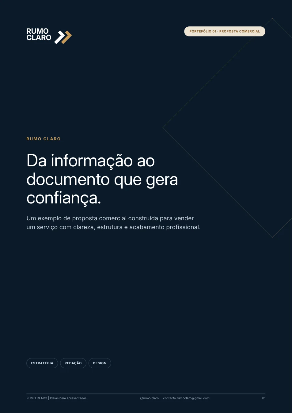 Proposta comercial RUMO CLARO
